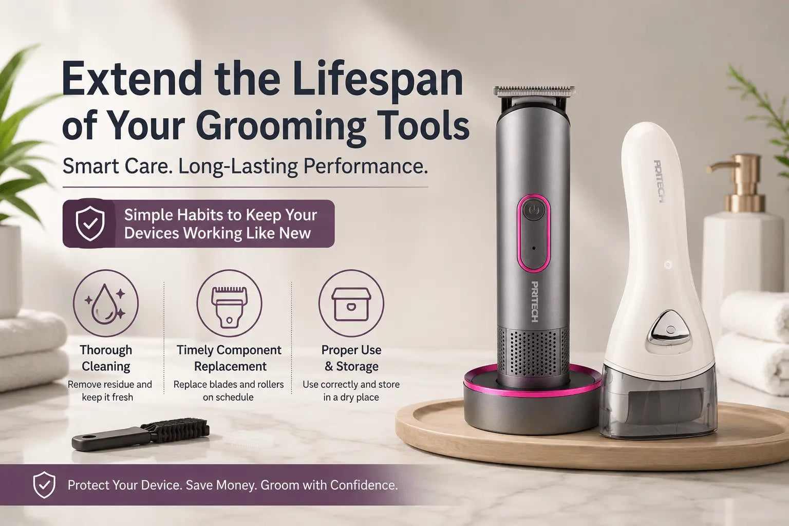 How to Extend the Lifespan of Personal Care Small Appliances - PRITECH BEAUTY CARE