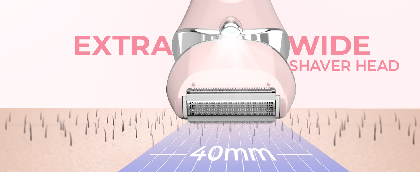 PRITECH Electric Shaver for Women – Wet & Dry Use Pink | LD-8001 Detail Image