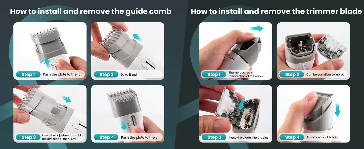 PRITECH Hair Clipper | PR-3340 Detail Image