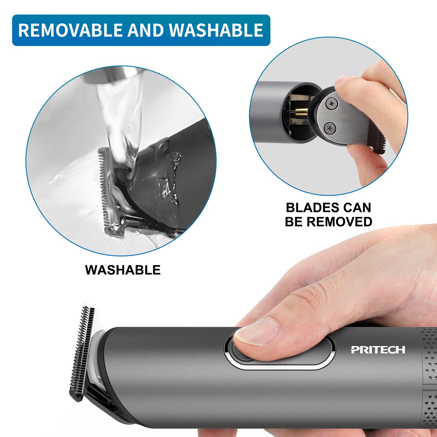 Bikini Trimmer for Women removable and washable blades canbe removed