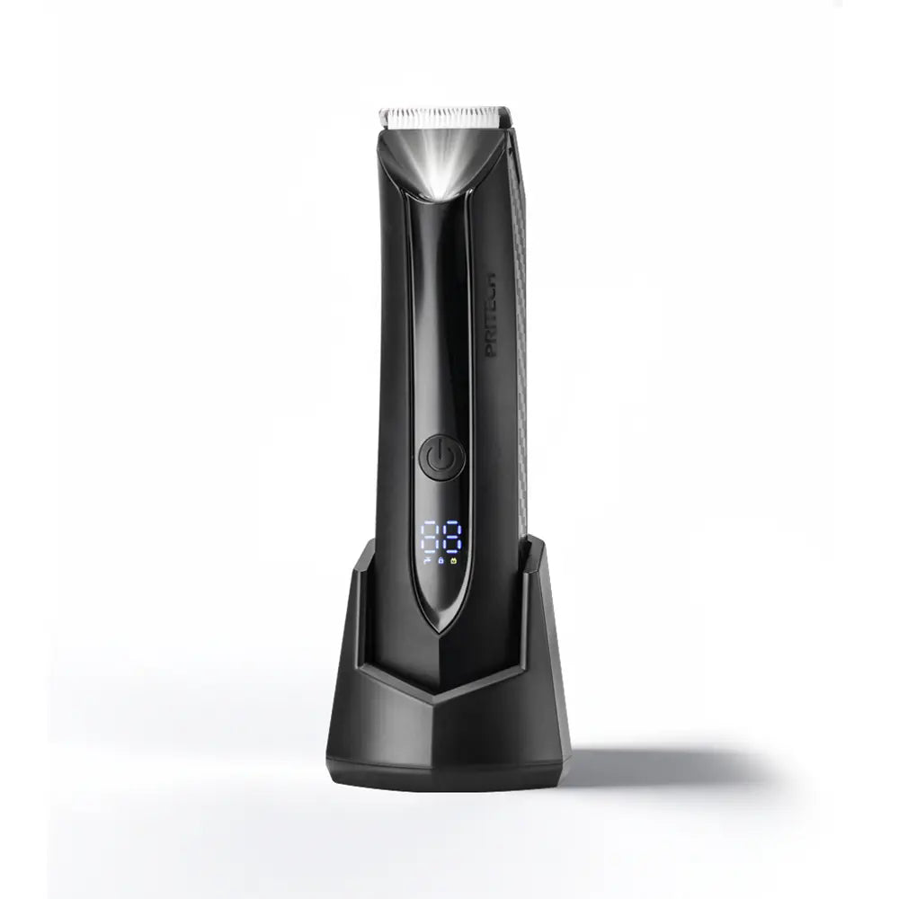 PRITECH Hair Trimmer – R-Ceramic Blades, IPX7 Waterproof, 90-Min