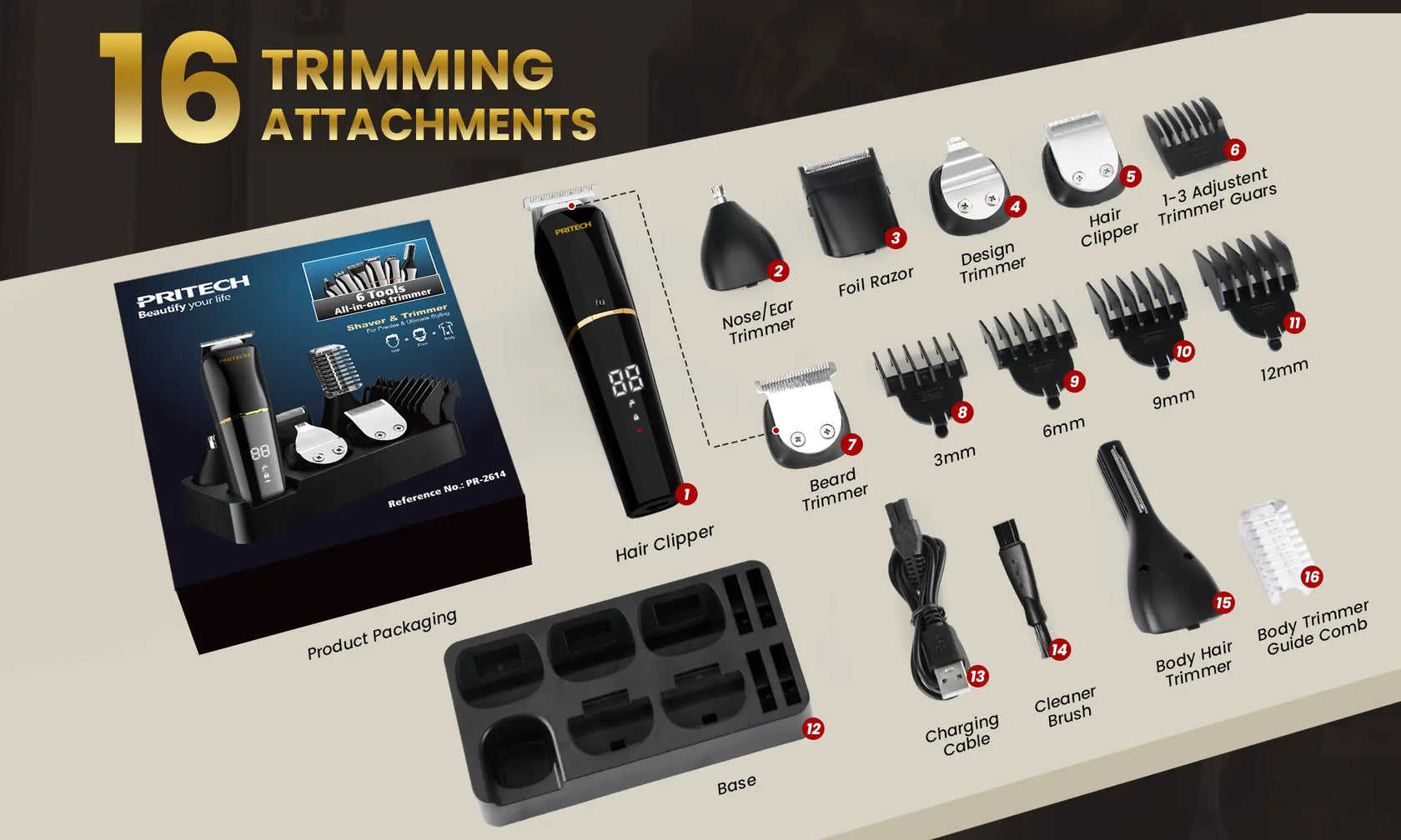 PRITECH Hair Clipper | PR-2614
