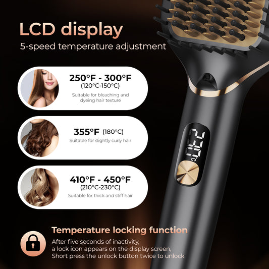 Hair Straightener Brush - TA-8008