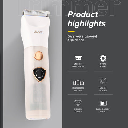 ULIVE HAIR CLIPPER HAIR TRIMMER PINK