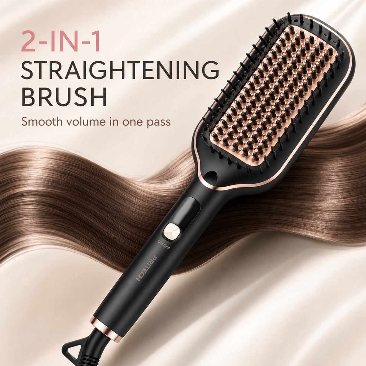Anti-Frizz Hair Straightener Brush