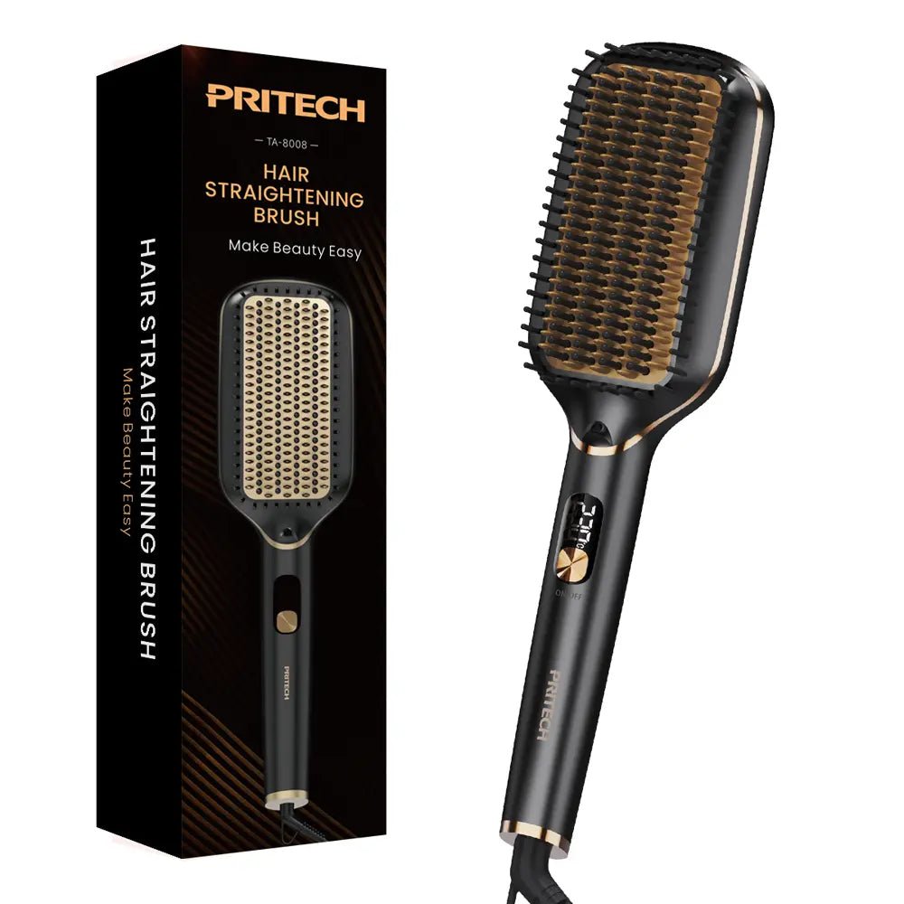 Anti-Frizz Hair Straightener Brush