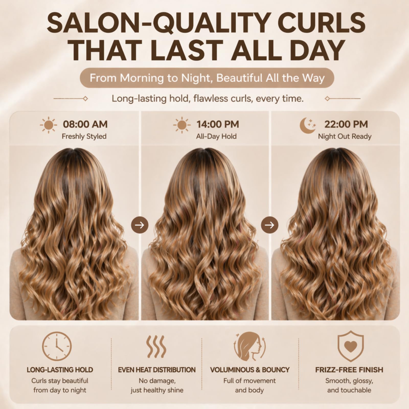 Automatic Rotating Hair Curler Effortless