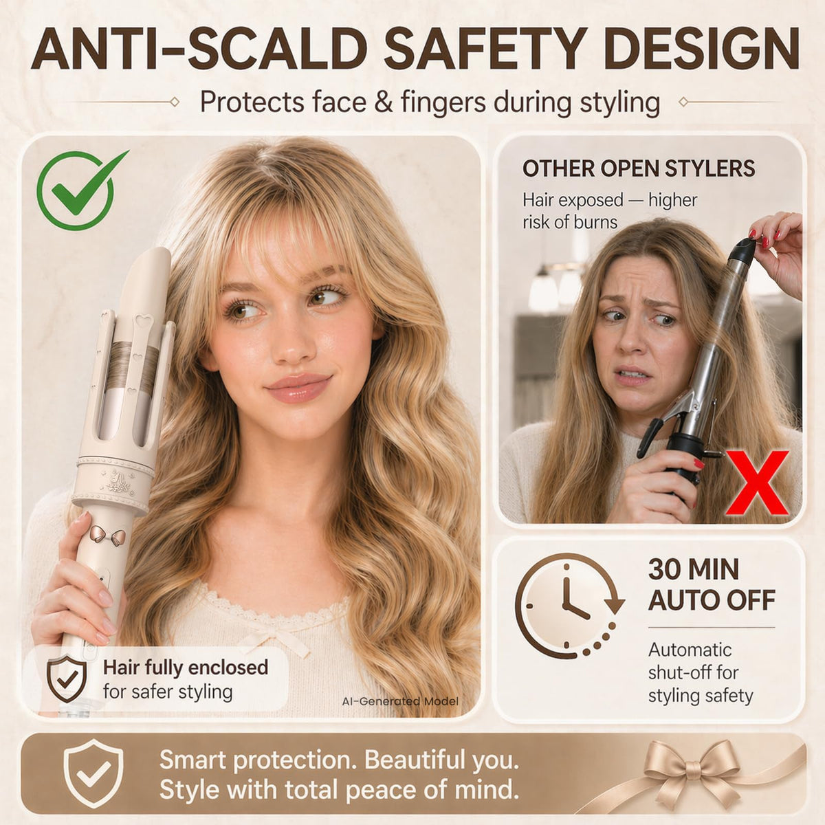 Automatic Rotating Hair Curler Effortless