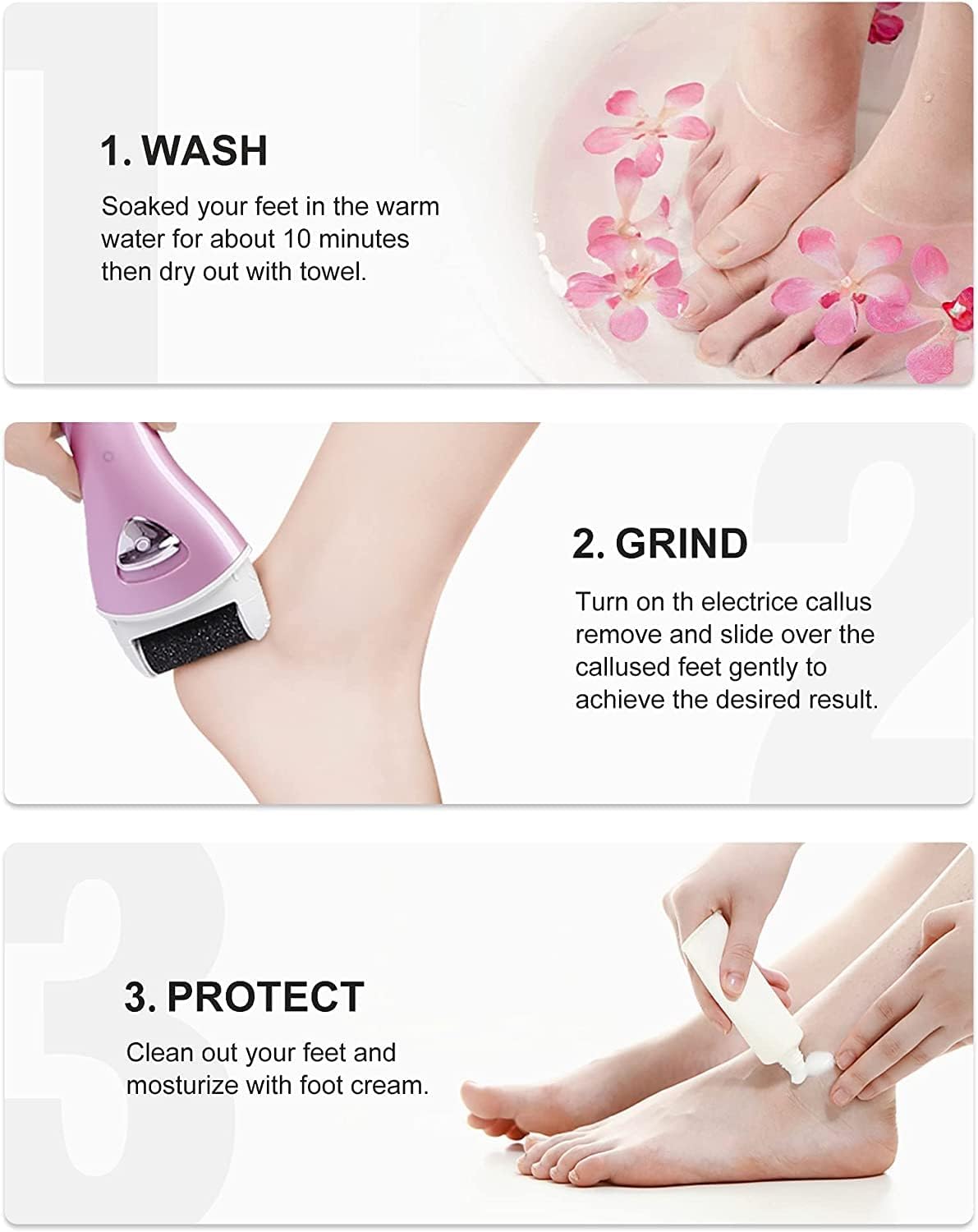 ULIVE Electric Feet Callus Removers