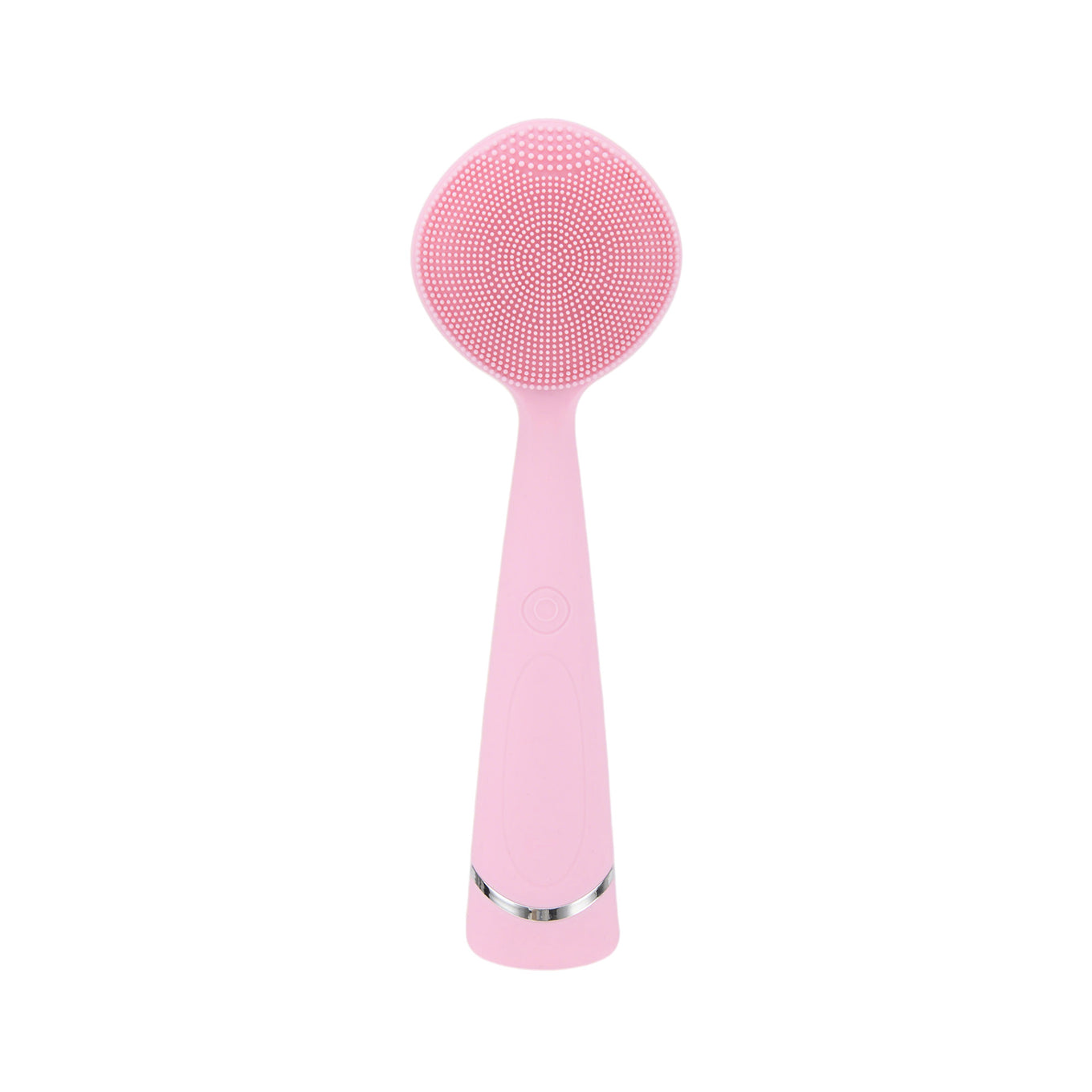 Heated Silicone Facial Cleansing Brush with 5 Vibration Levels