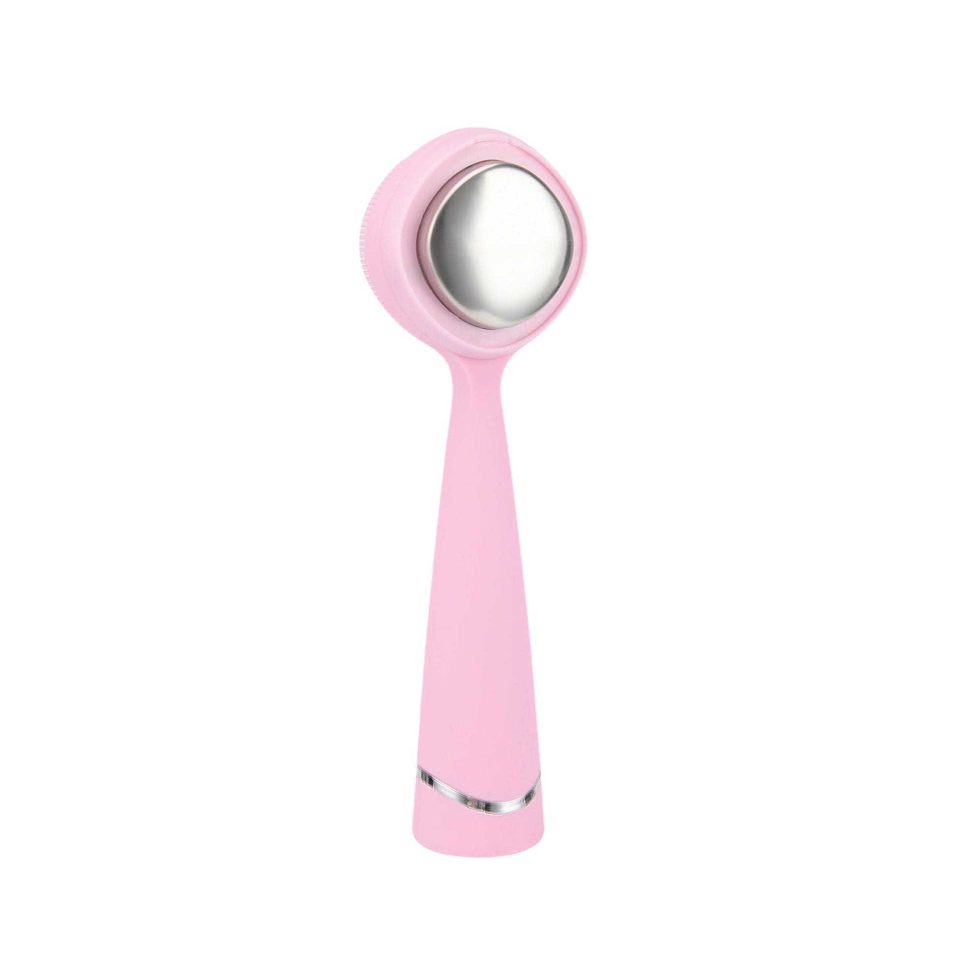 Heated Silicone Facial Cleansing Brush with 5 Vibration Levels