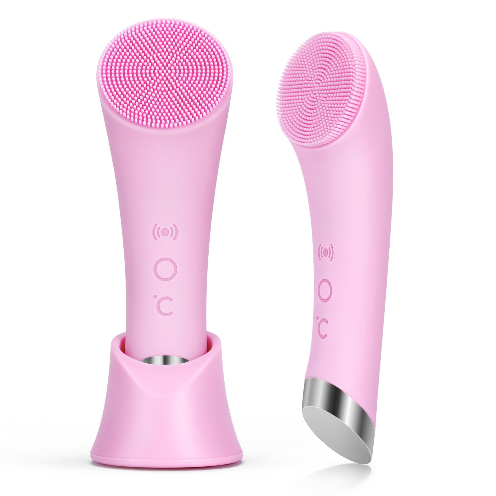 Rechargeable Silicone Heated Facial Cleansing Brush