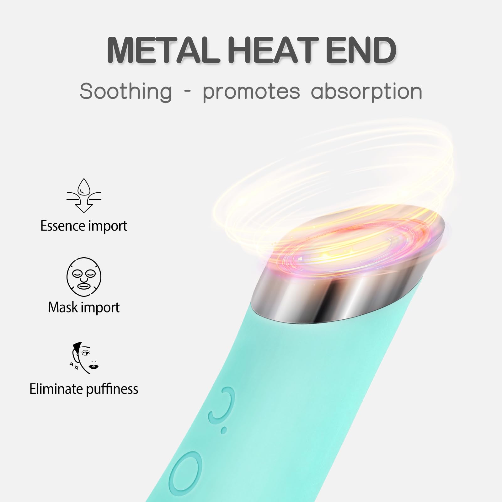 PRITECH Silicone Face Scrubber, Rechargeable Facial Cleansing Brush with Heat Massage End, Vibrating Exfoliator Scrubber for Deep Cleaning, Waterproof Face Brush for Women and Men (Green) PRITECH BEAUTY CARE
