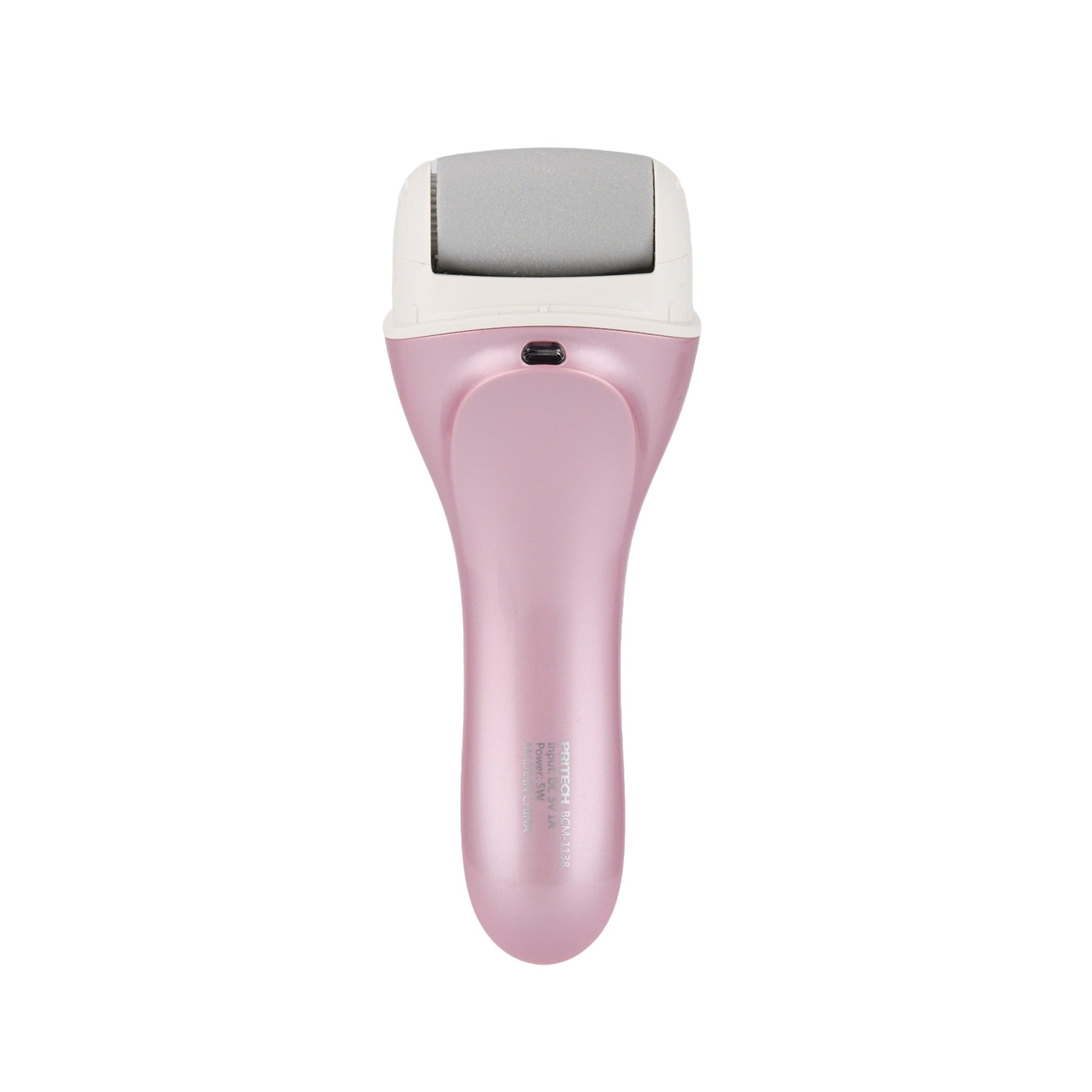 Pink Cordless Electric Foot Callus Remover Set, With 3 Rollers & Dual Speed