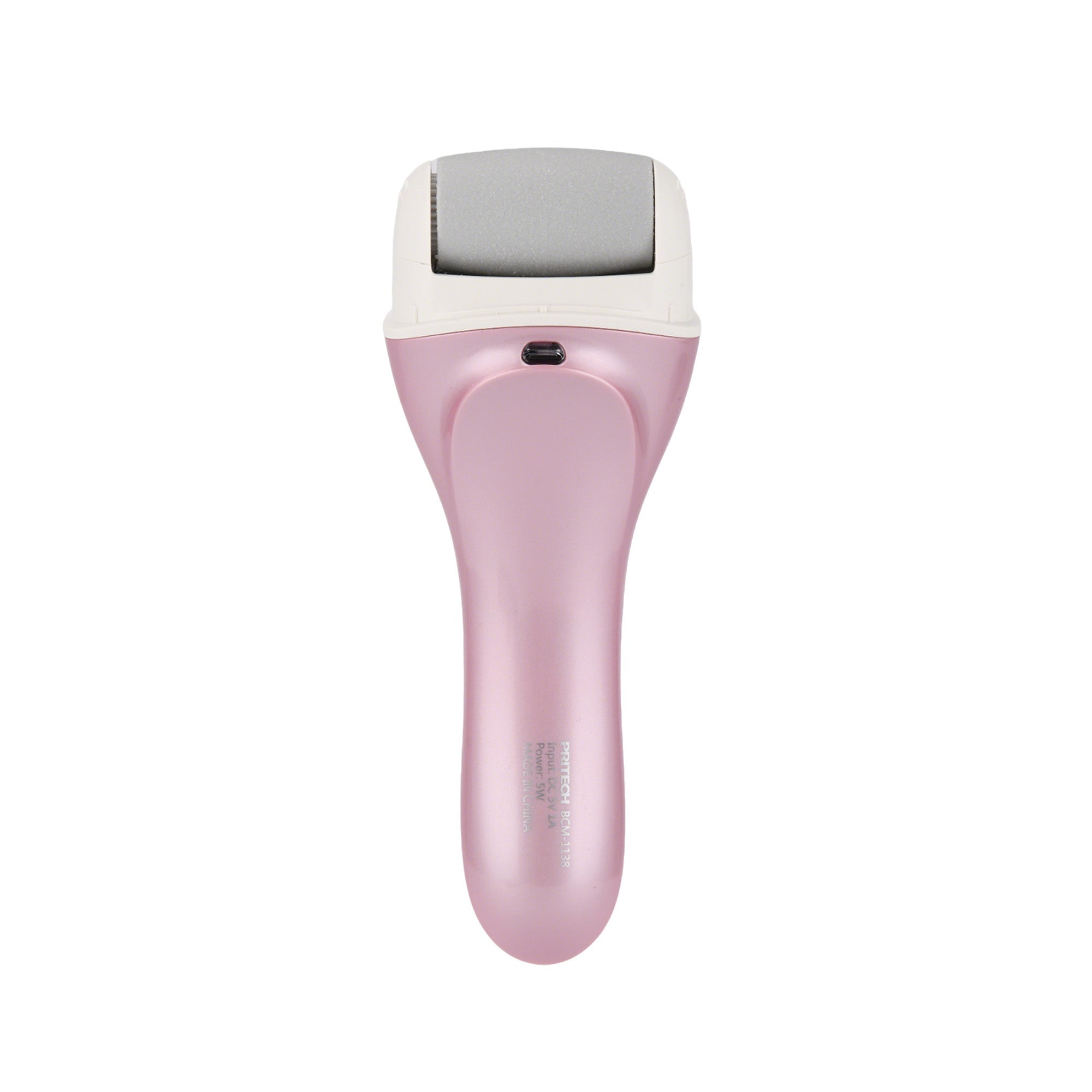 Pink Cordless Electric Foot Callus Remover Set, With 3 Rollers & Dual Speed