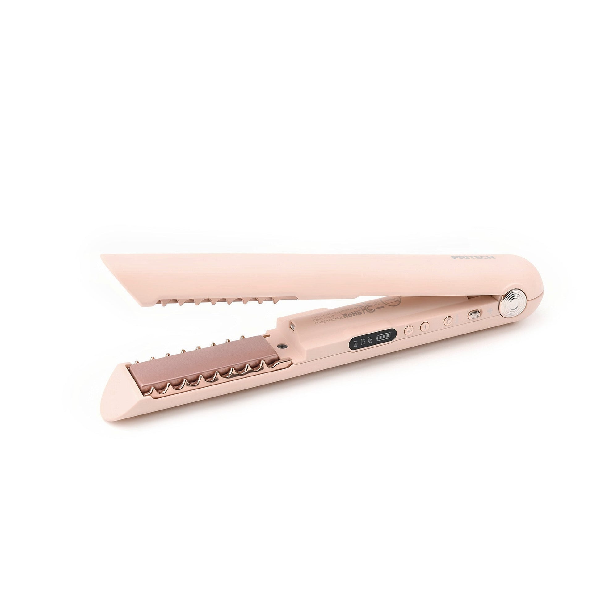 Portable Mini Hair Straightener Wireless in Blush Peach