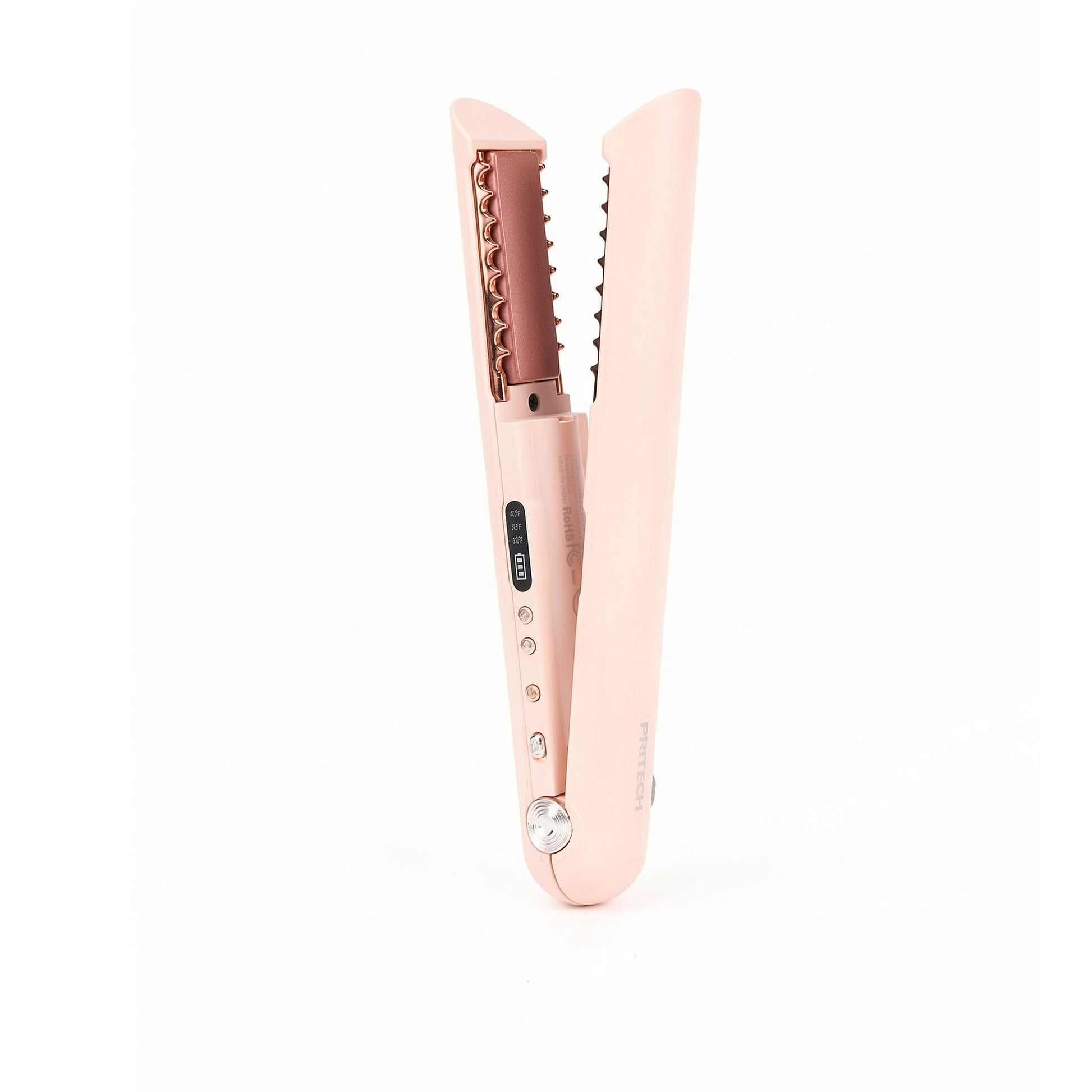Portable Mini Hair Straightener Wireless in Blush Peach