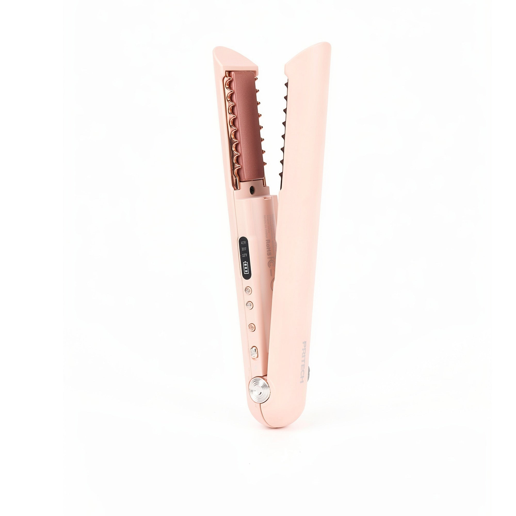 Portable Mini Hair Straightener Wireless in Blush Peach