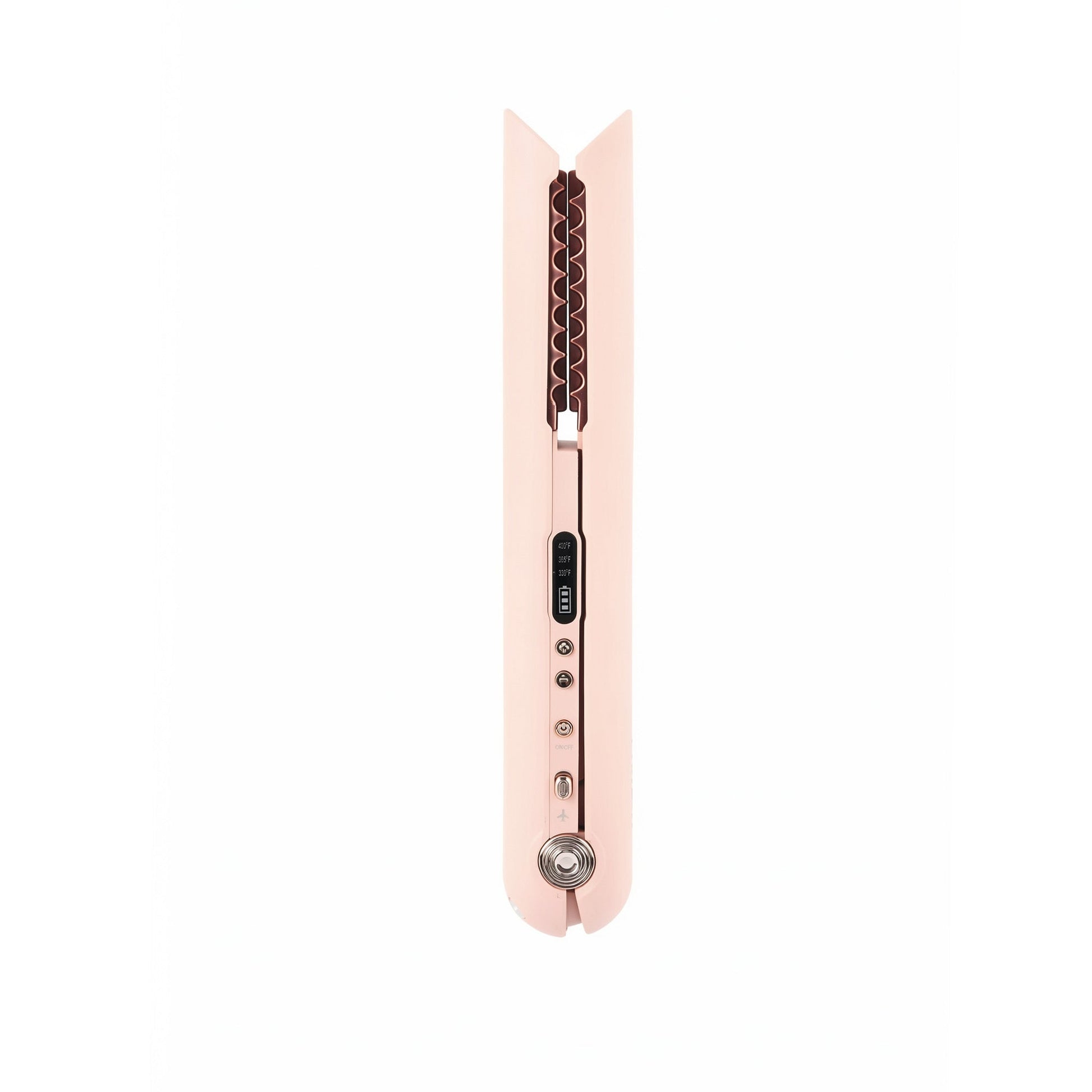 Portable Mini Hair Straightener Wireless in Blush Peach