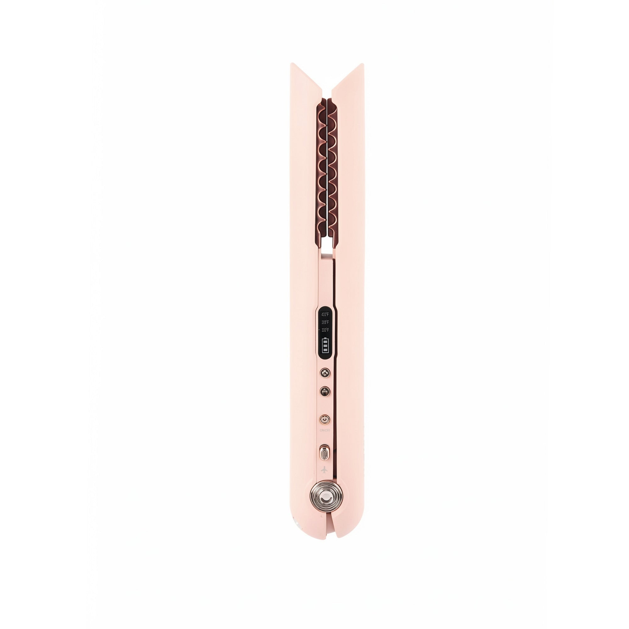 Portable Mini Hair Straightener Wireless in Blush Peach
