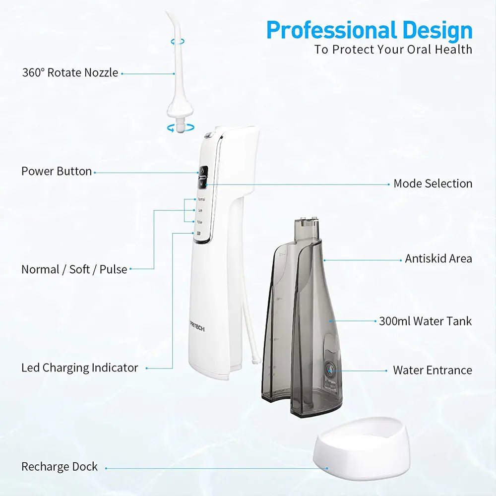 PRITECH Cordless Water Flosser | ES-1174 Water Flosser