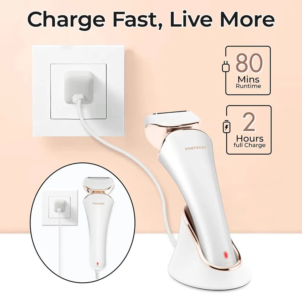 PRITECH Electric Shaver for Women – Wet & Dry Use Gold | LD-8001 剃须刀