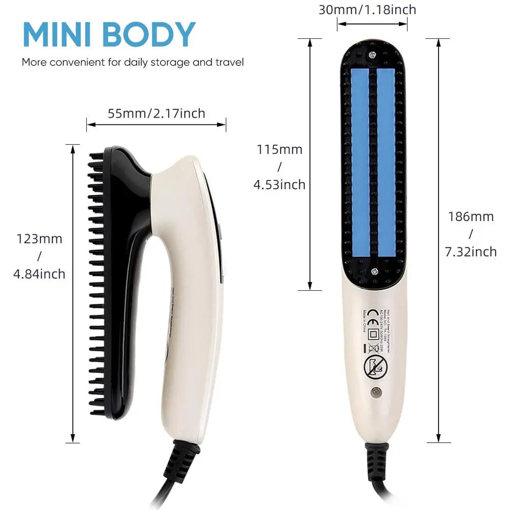 PRITECH Hair Straightener Brush | TA-1989 Straightener Brush