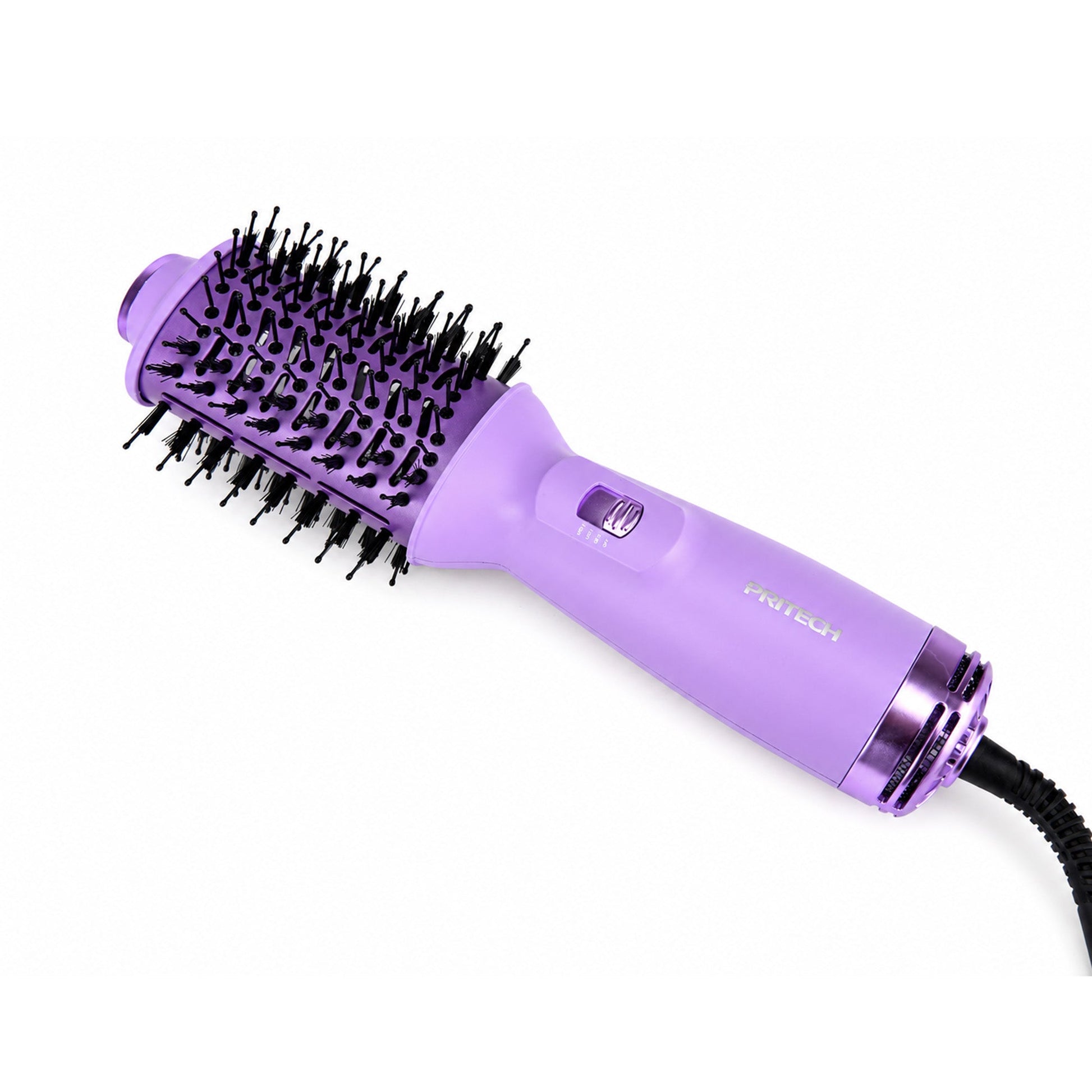 Purple 4-in-1 Travel Hair Dryer Brush