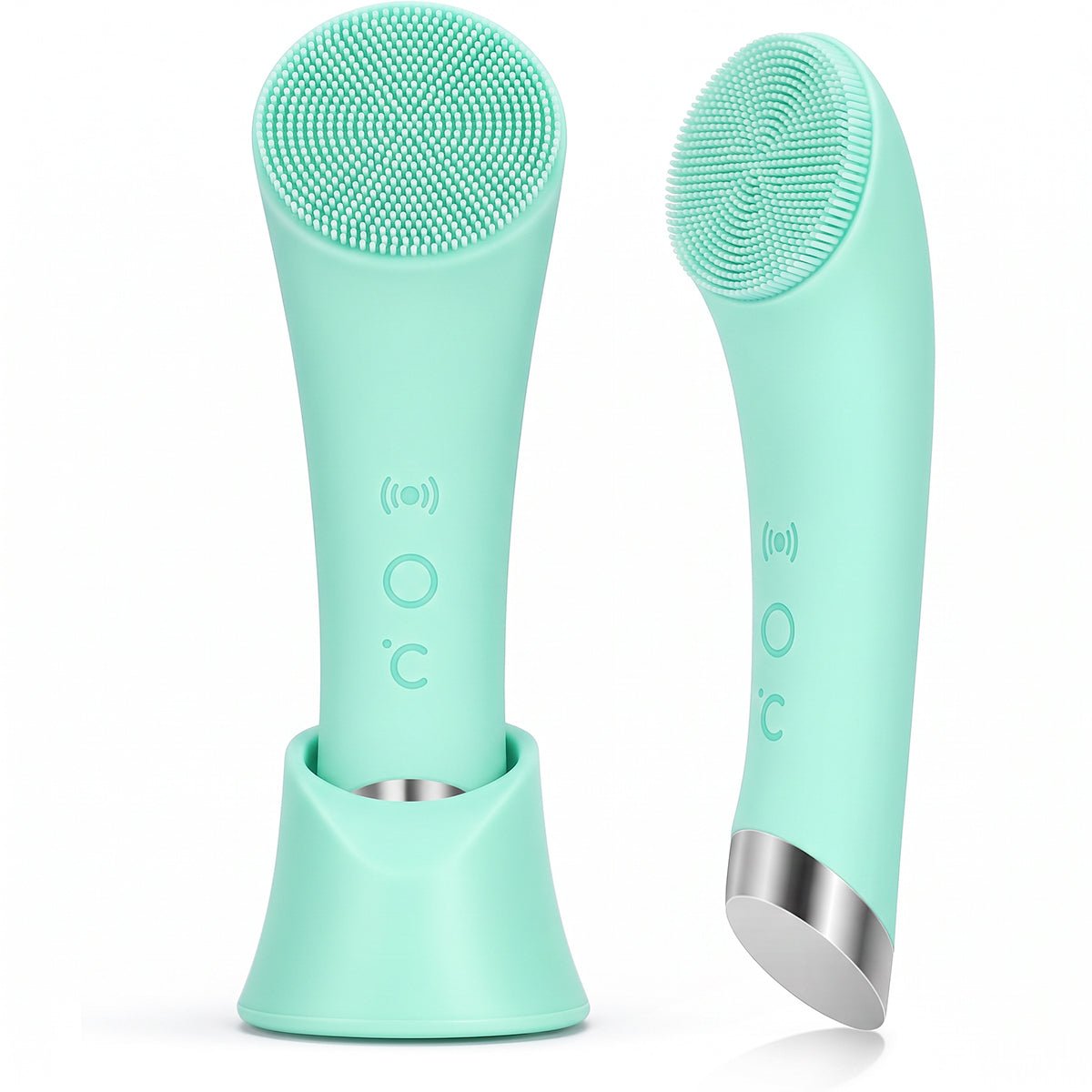 Rechargeable Silicone Heated Facial Cleansing Brush