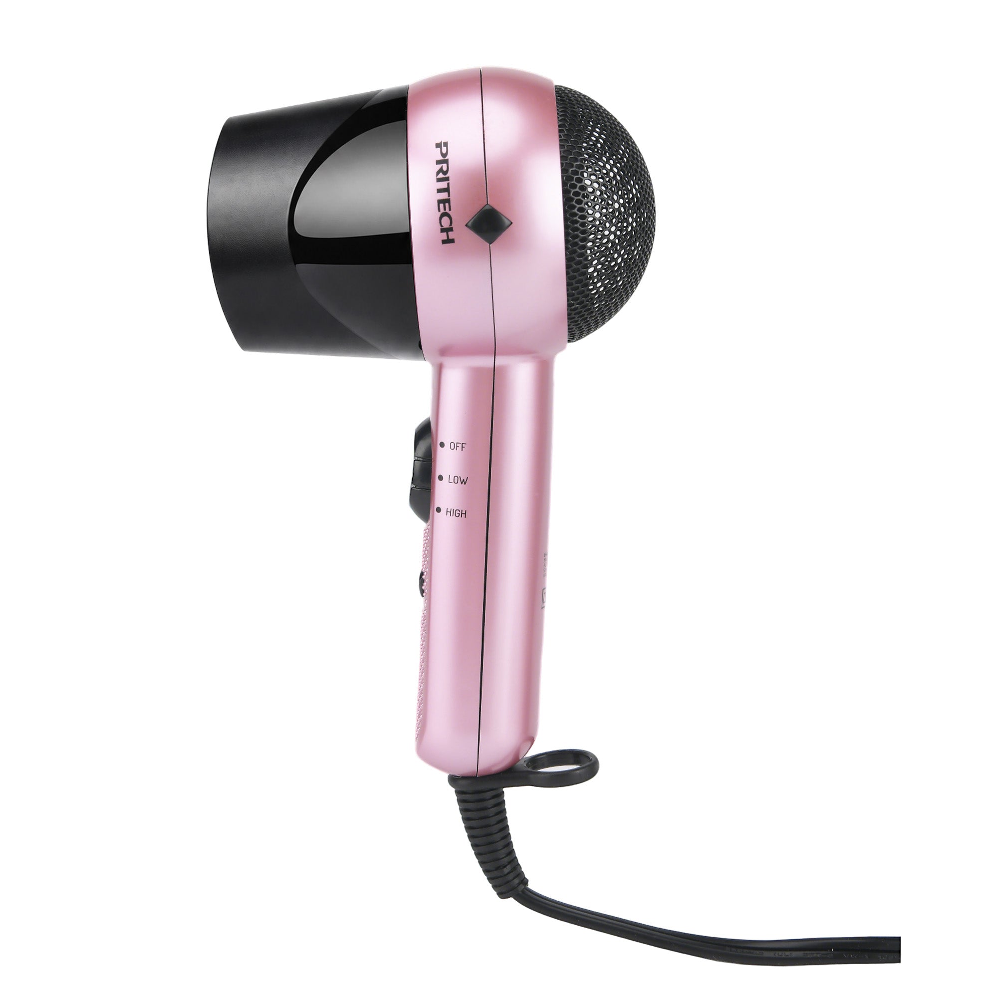 Travel Hair Dryer with Dual Voltage and Rotating Nozzle