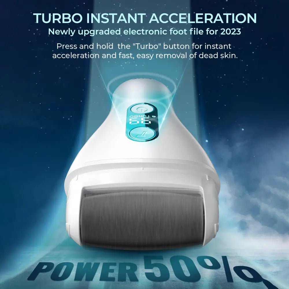 Turbo Foot Callus Remover for Feet IPX7 Waterproof Pedicure Tool for Feet