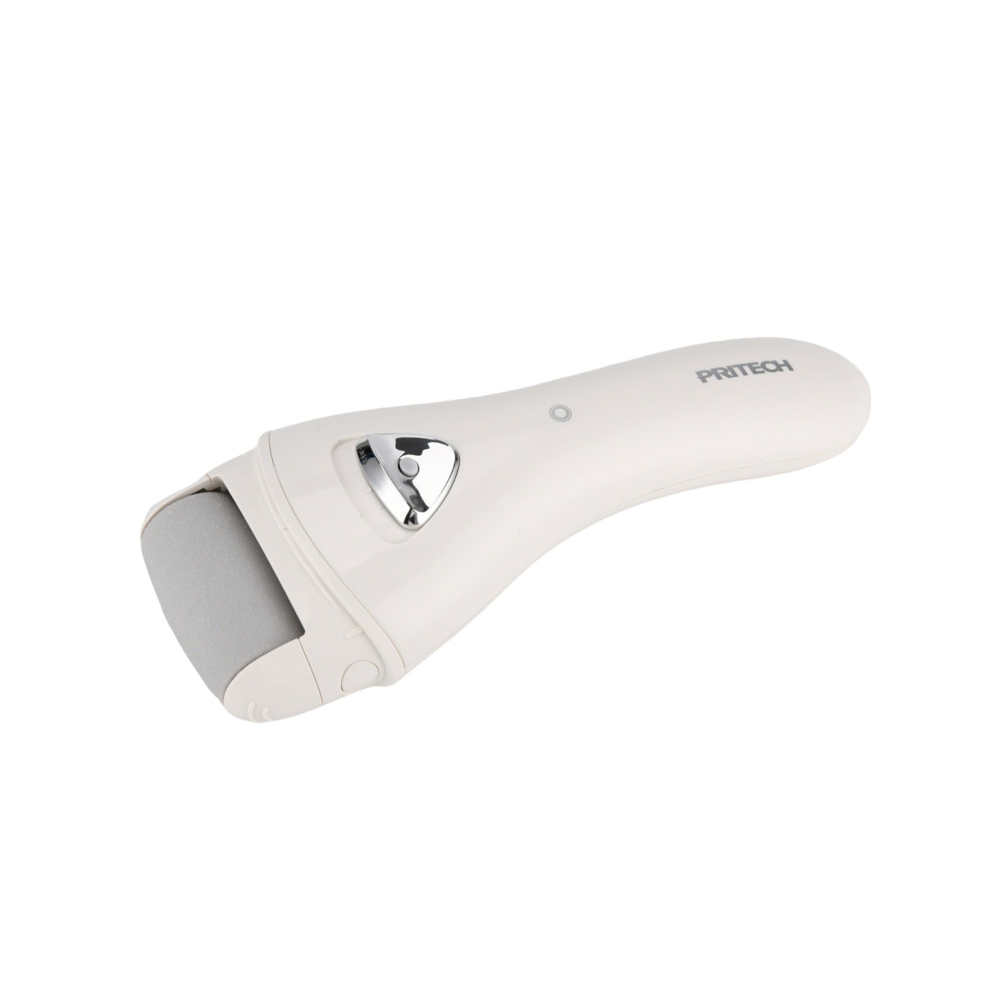White Cordless Electric Foot Callus Remover Set, With 3 Rollers & Dual Speed