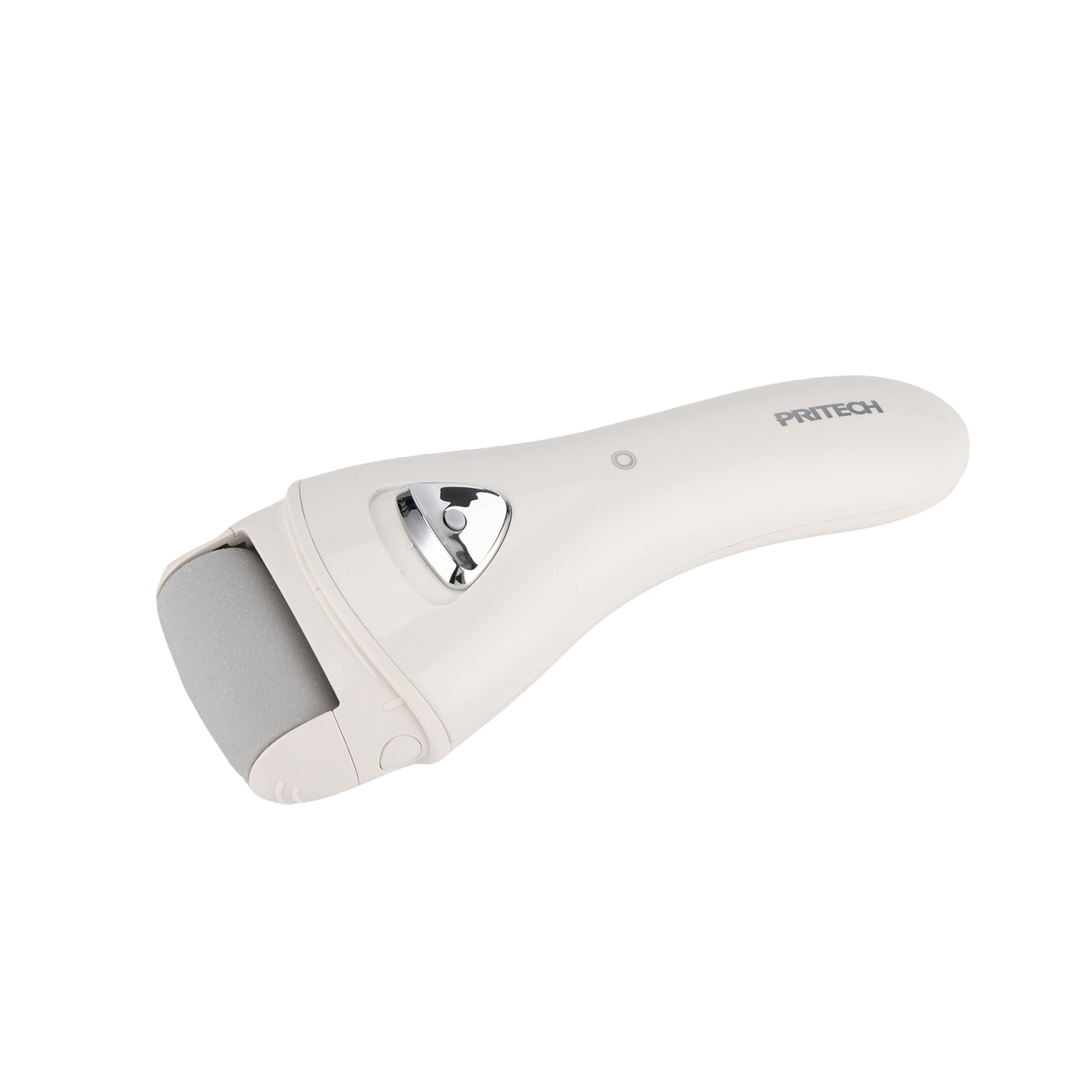 White Cordless Electric Foot Callus Remover Set, With 3 Rollers & Dual Speed