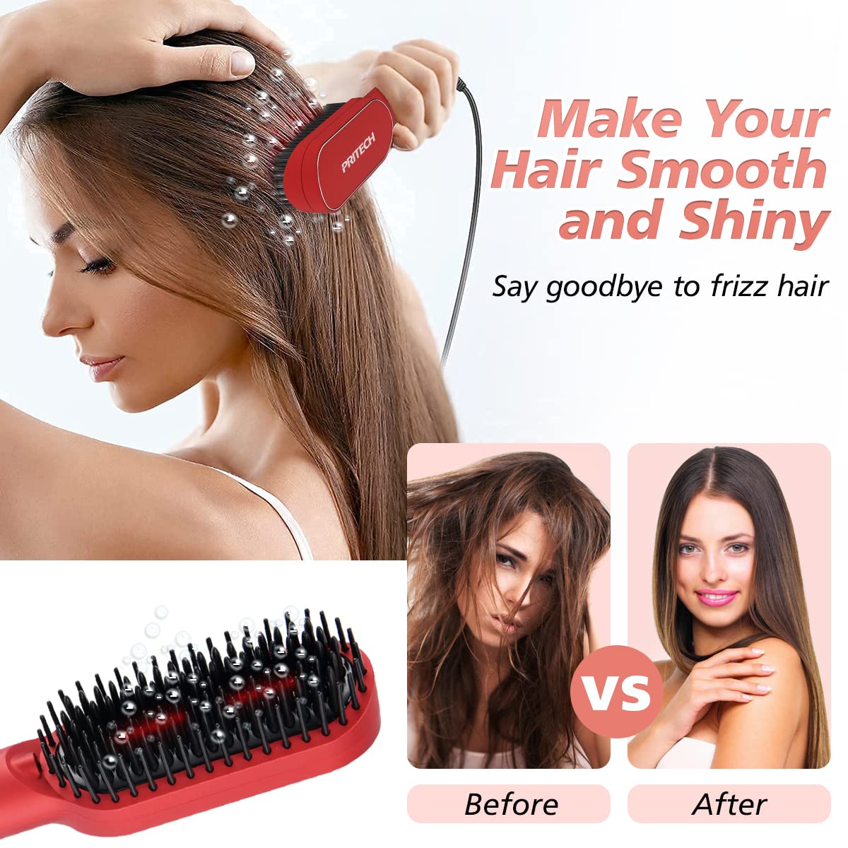 Hair Straightening Brush - TA-2353